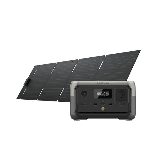 Power Station Portatile EcoFlow RIVER 2 (versione CH) EcoFlow Italia RIVER 2 (versione CH) + Pannello Solare da 60 W